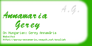 annamaria gerey business card