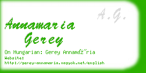 annamaria gerey business card